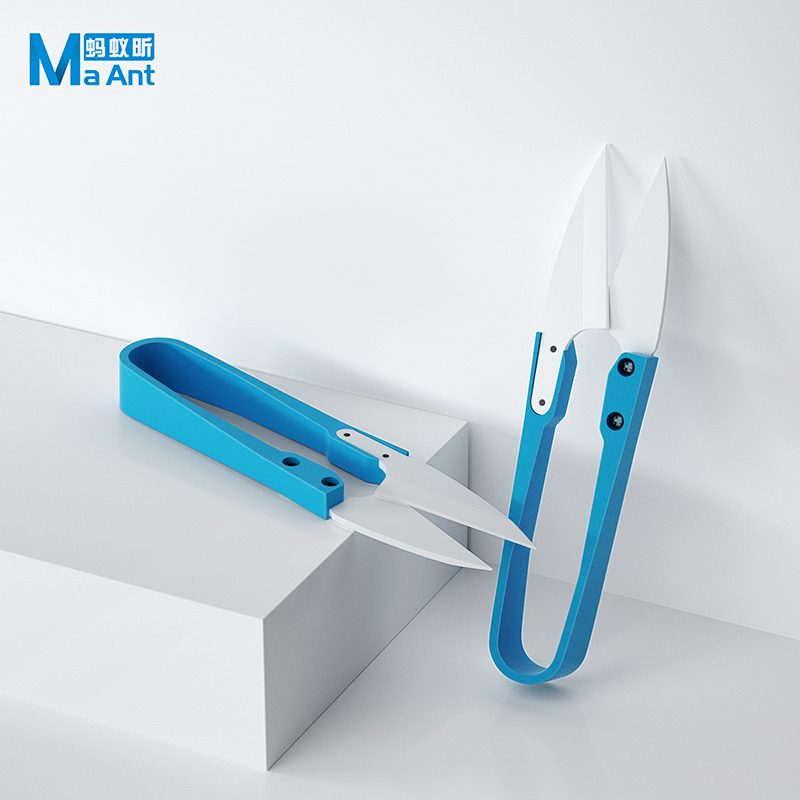 Baby Food Scissors - Forbici a U in ceramica blu