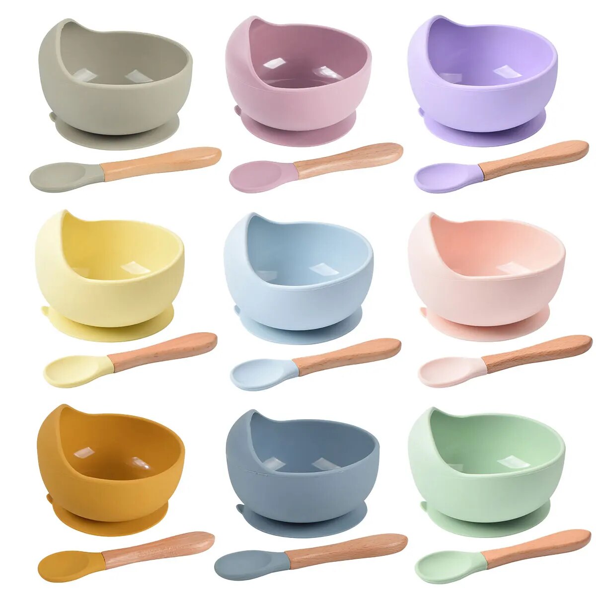 Baby Food Jars With Lids - 2 pezzi ciotola per l'alimentazione del