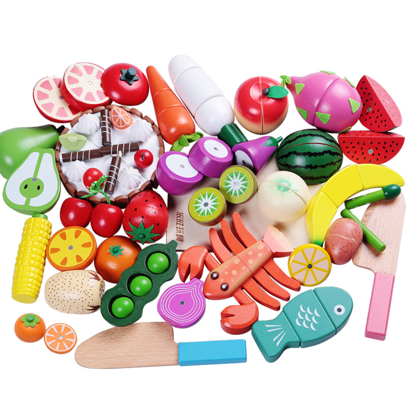 1 pz giocattolo di legno tagli - Baby Food Vegetables recensione e prezzo