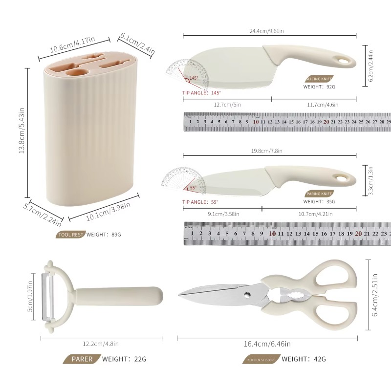 Set da 5 utensili da cucina, p - Baby Food Scissors recensione e prezzo
