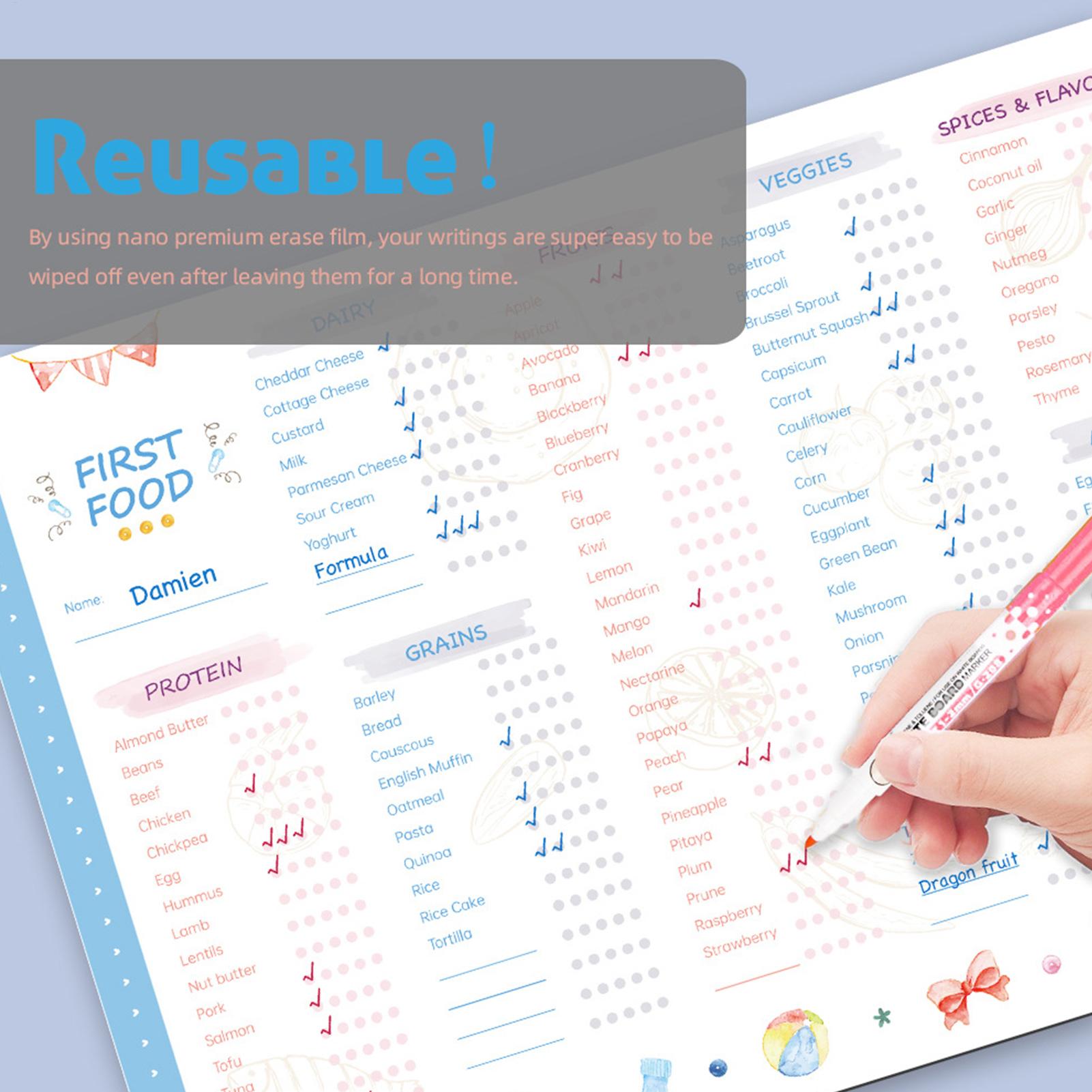 Lista Magnetica Riutilizzabile - Baby Food Menu recensione e prezzo